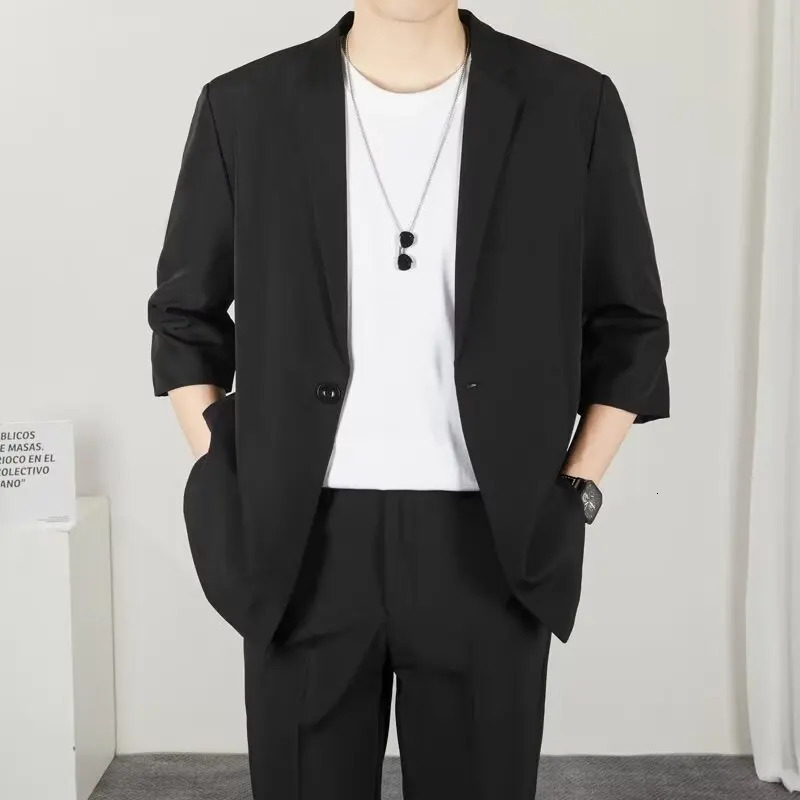Spring Autumn Mens Suit Jackets Korean Clothes Men Formal Man Clothing Blazzer Casual Sacks Male 250115