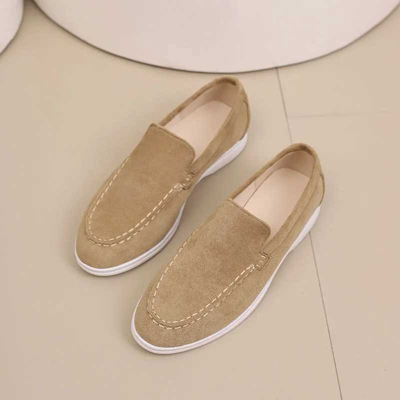 Loafers mens shoes large size flat bottom lazy shoesXJ250118