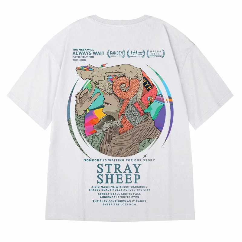 Y2k hip-hop oversized mens T-shirt summer cotton top streetwear retro round neck short sleeved T-shirt Harajuku T-shirt 8XL T-shirt W250117