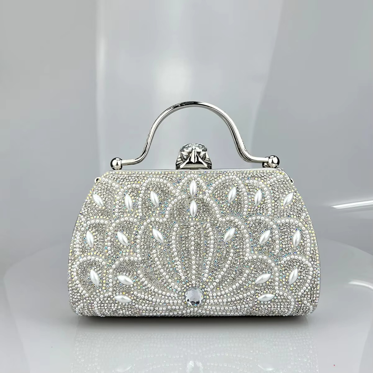 New Arrival Wer Crystal Wedding Bridal Clutch Purse Designer Women's Dinner Party Tail Handbags Dia Bags