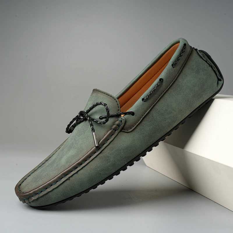 Men High Quality Leather Loafers Men Slip Casual Shoes Mens Flats Fi Men Shoes Male Driving Shoes Size 38-49XJ250118