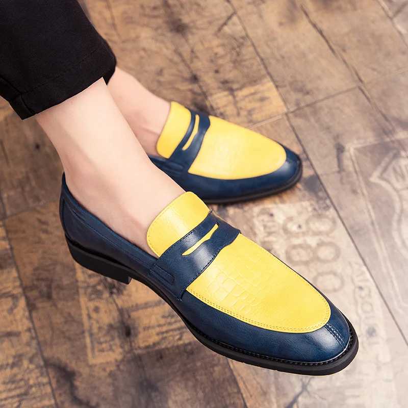 Fi Men Loafers Slip Classic British Style Casual Dress Shoes Classic Social Leather Shoes Elegant Original Boat ShoesXJ250118