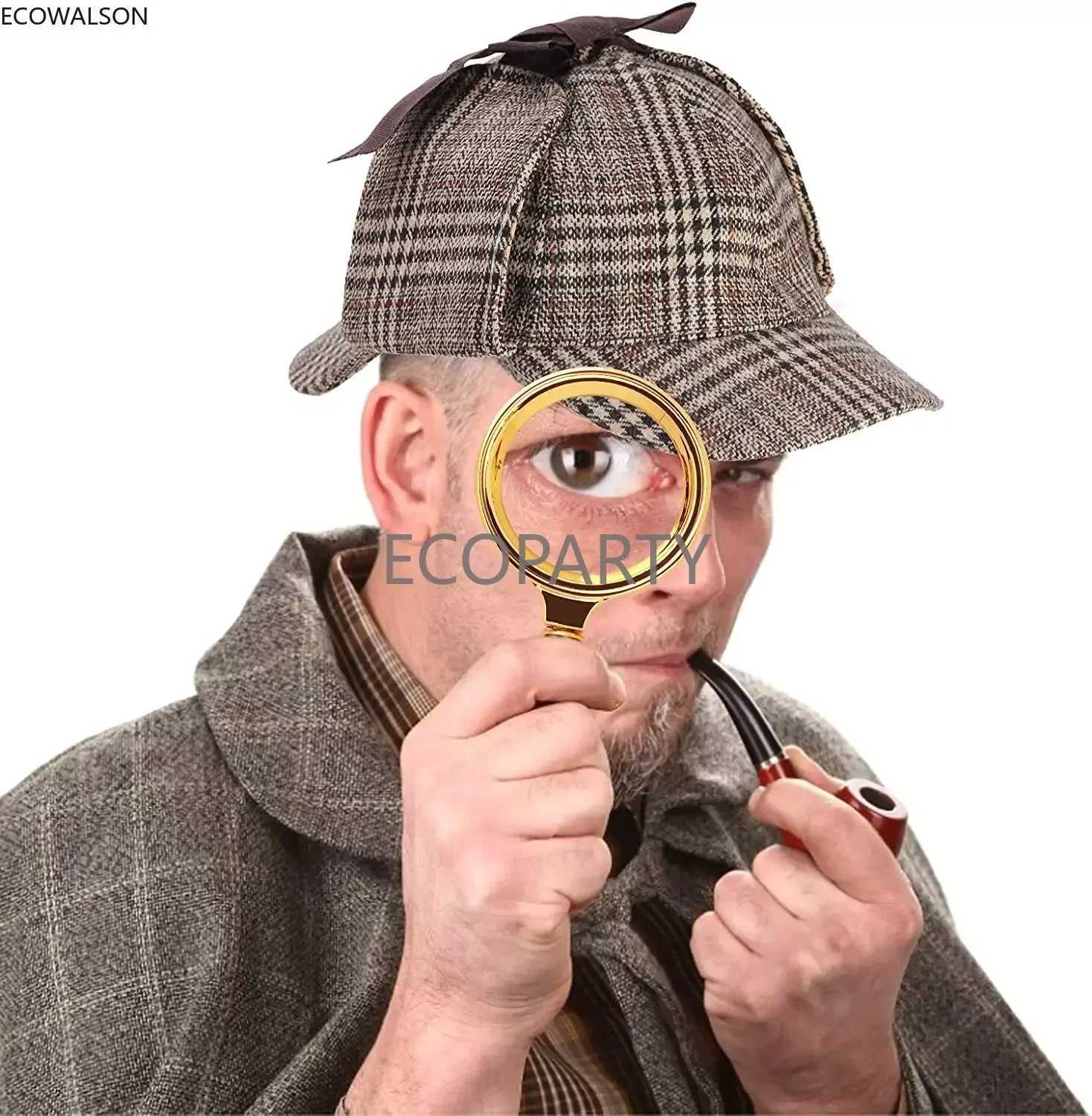 Retro detective costume accessories set detective hat glass role-playing costume detective role-playing props mens ecological party W250117