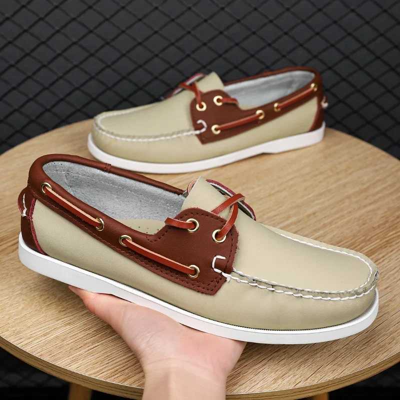 New Handmade Luxury Brand Mens Casual Shoes Comfort Breathable Slip Boat Shoe High Quality Dress Loafers Sneakers MocassinXJ250118