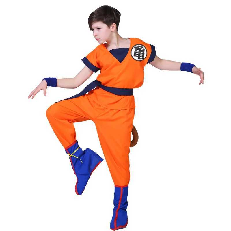 Goku Childrens Clothing Childrens Day Role Play School Party Performance Stage Set Childrens Halloween Fancy Dress up Role Play W250117