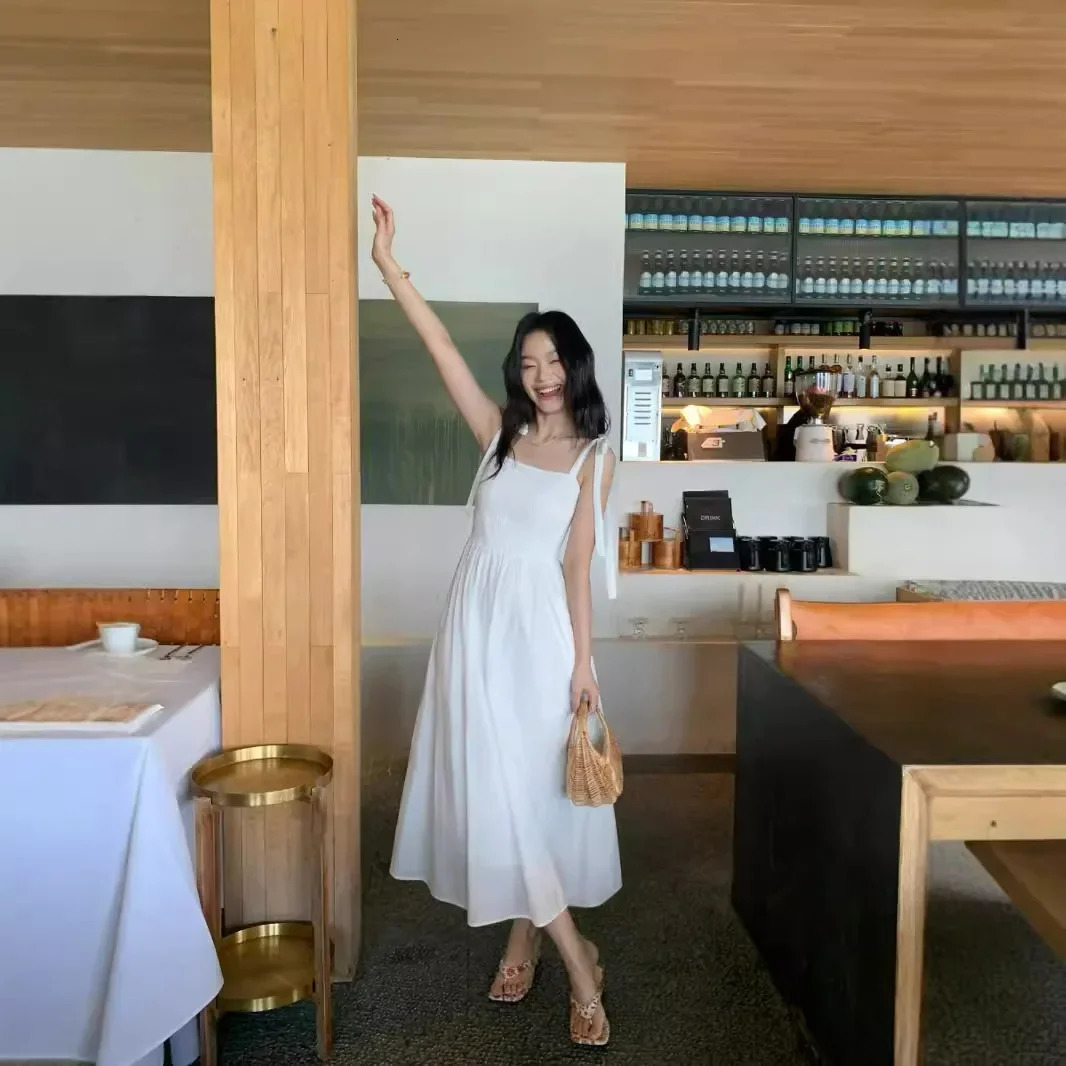 French style black womens weight loss dress summer mini cute vest dress long weight loss sleeveless interior 250110