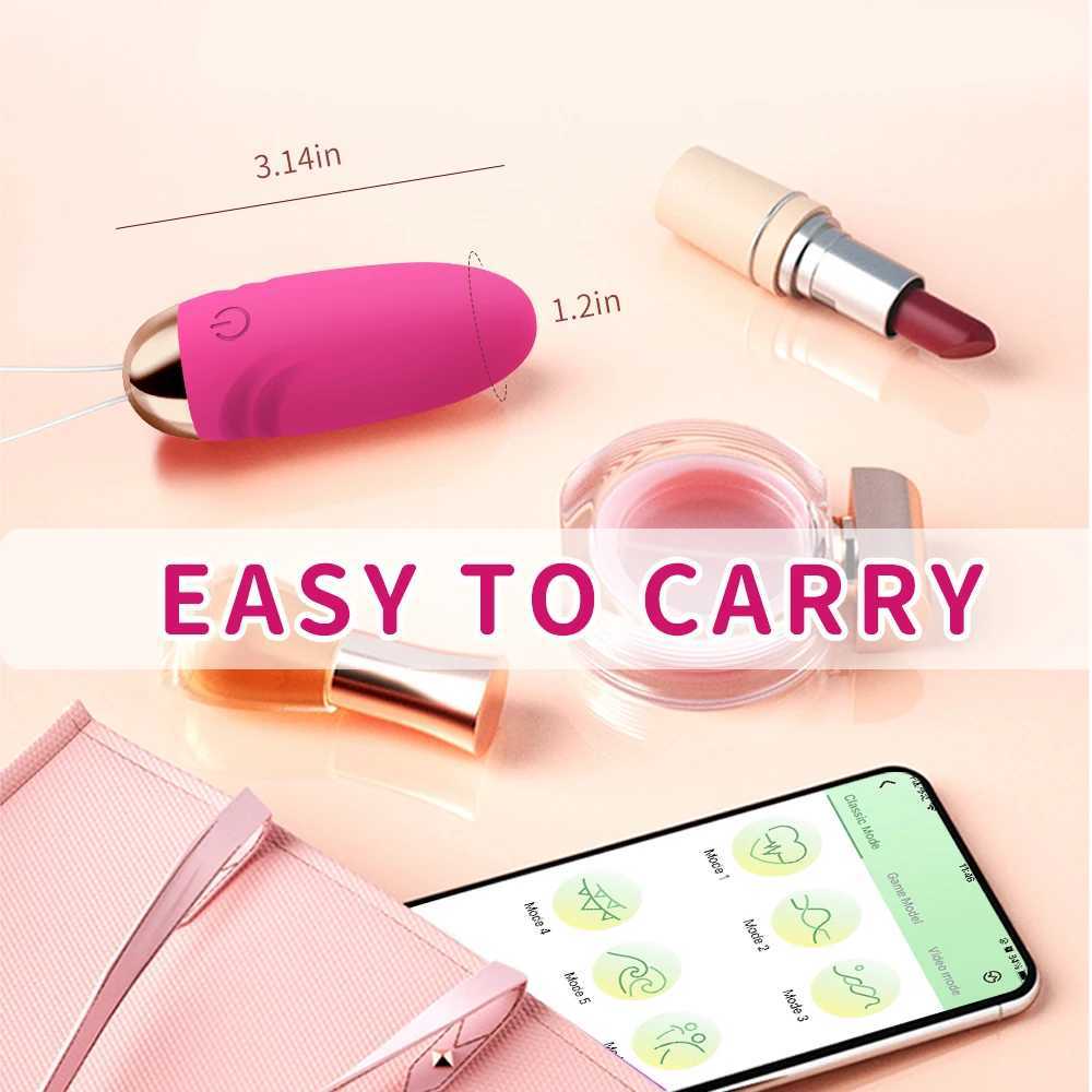Wireless APP Control Dildo Vibrator Vagina G Spot Anal Stimulator Vibrating Egg Female Panties Wearable Sex Toys For Adult Women W250117