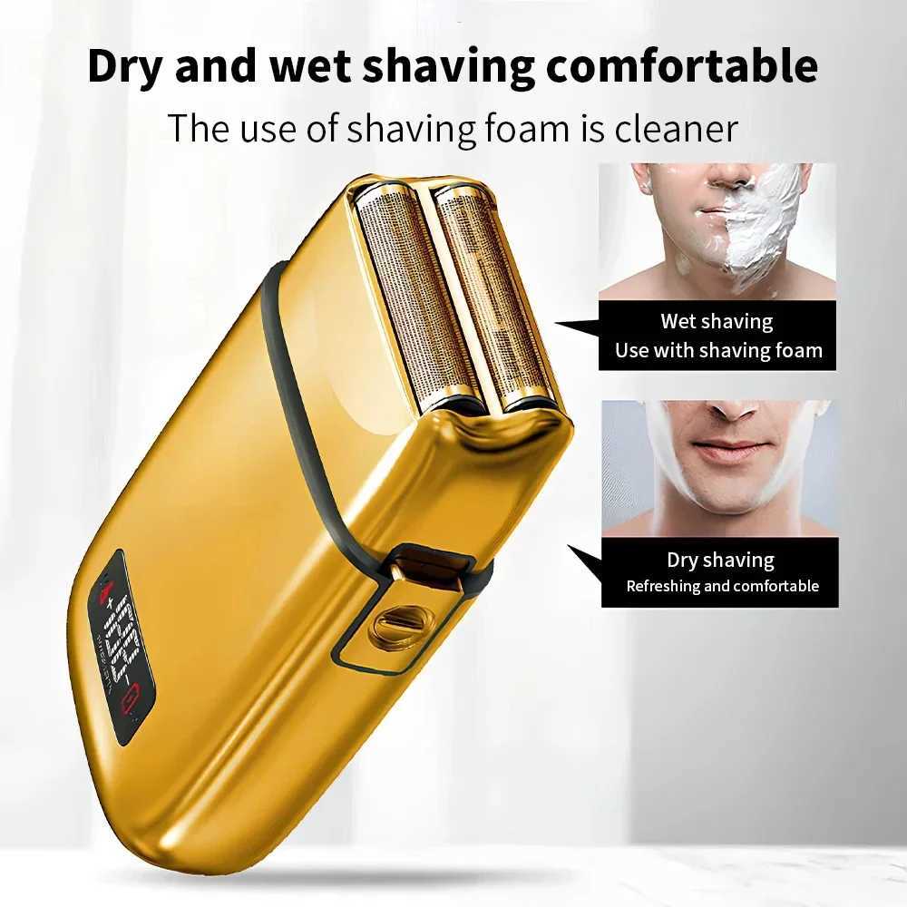 Kemei KM-TX3 Electric Shaver Mens Shaver Beard Trimmer Head Shaving Beard Trimmer LCD Electric Shaver ReciprocatingW250117
