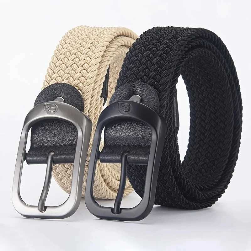 Mens casual womens elastic band outdoor sports womens waist belt without stamping climbing work belt W250120