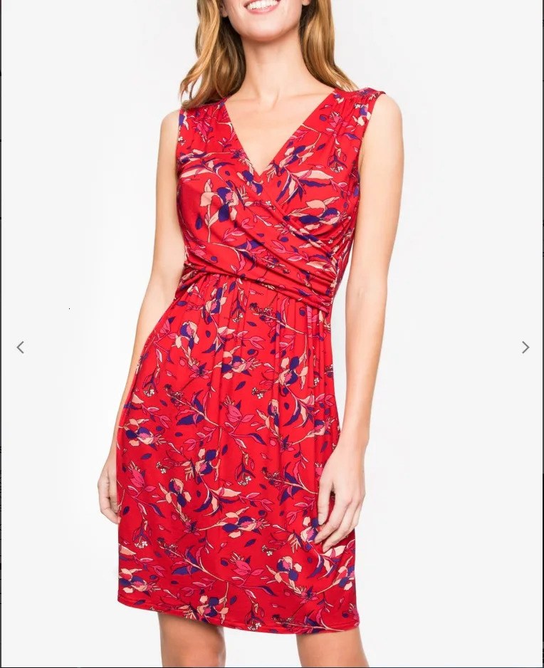 Maternity Maternity Dresses Breastfeeding Women Nursing Dresses Summer Printed Sleeveless V-Neck Chest Cross Nursing Dresses 250116