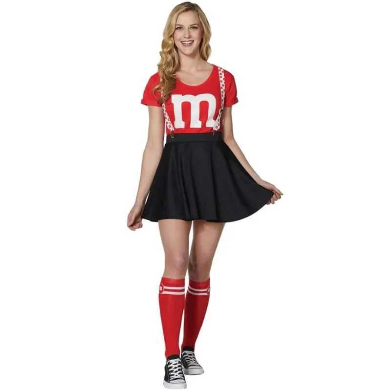 Sexy Japanese High School Girl Cheerleader Glee Style M Fancy Dress Halloween Cheerleading Cosplay CostumeW250121