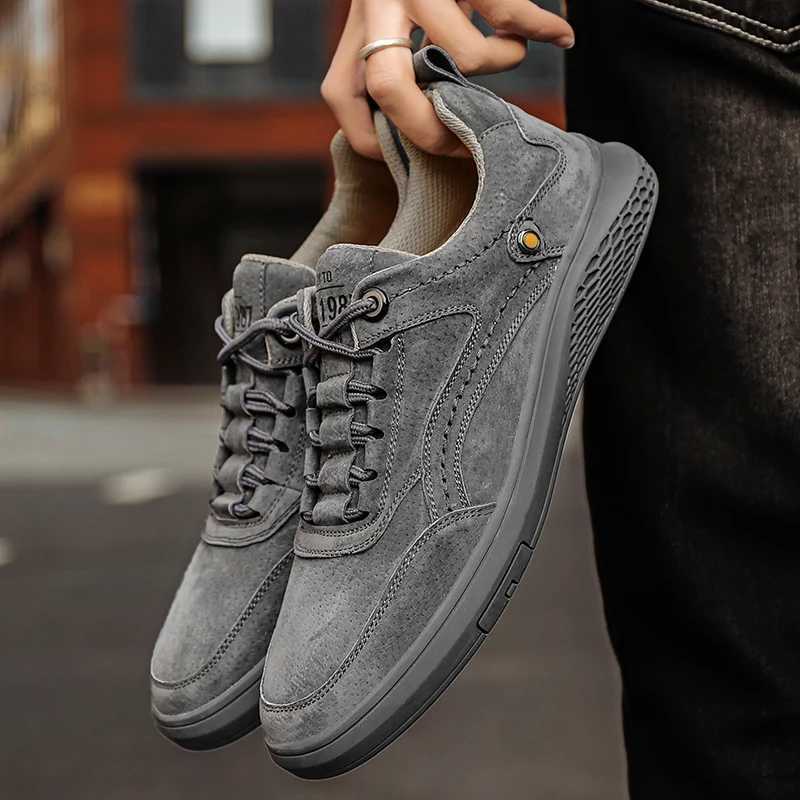 outdoor Casual Shoes men Flats Men Comfortable Genuine Leather Boat Shoes Loafers Breathable High Quality Boat ShoesXJ250118