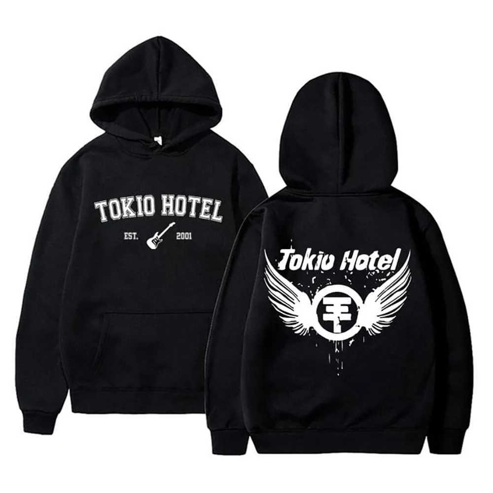 Tokio Hotel Hoodies rock band rapper Kaulitz 89 Print Sweatshirts M nner Frauen Hip Hop Streetwear Hoodie bergro e y2k Kleidung W250117
