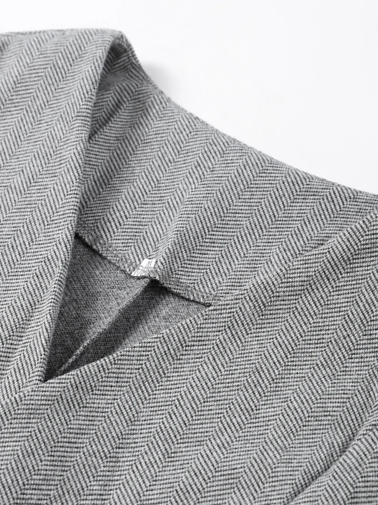 Elegant Blazer Coat Skirt Set Women Slim V-neck Long Lantern Sleeve Jacket Top Midi Skirts Suits 2 Pieces Office Chic Outfits 250113