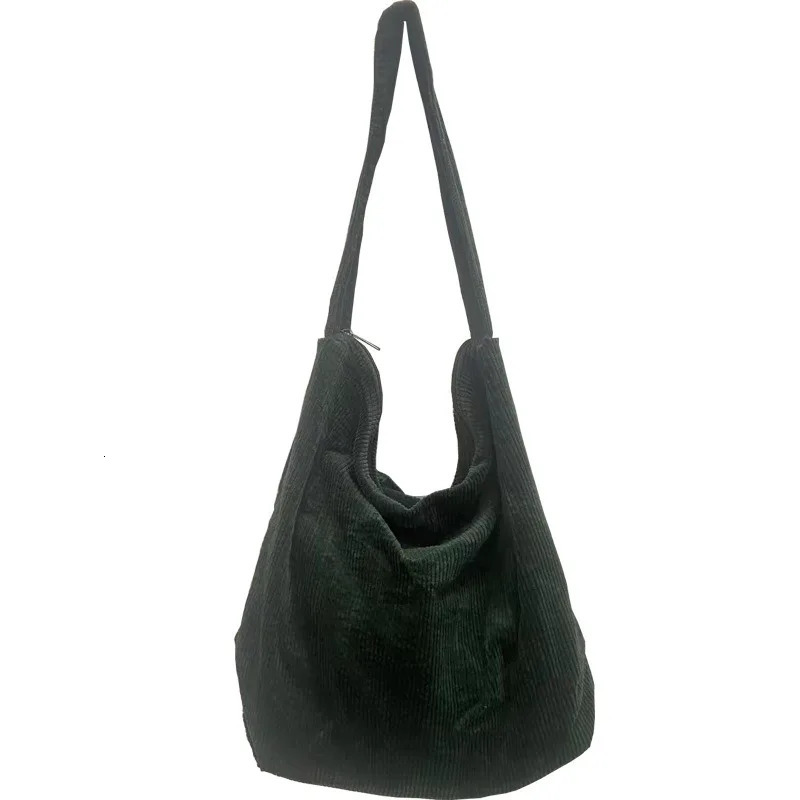 Womens Crossbody Messenger Bag Large Capacity Shoulder Bags Casual Corduroy Tote Handbag Solid Color With Zipper 250122
