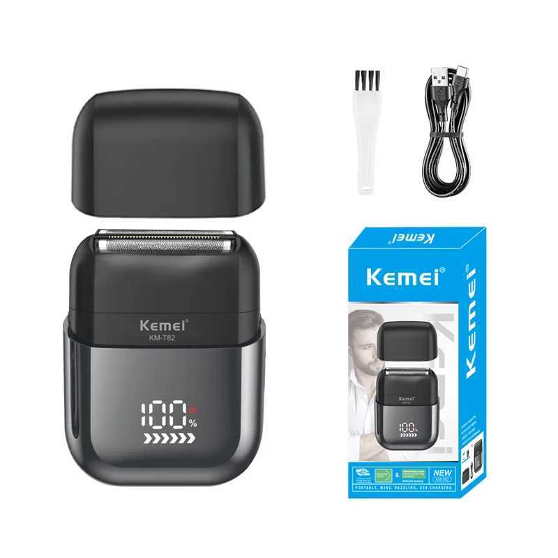 Kemei KMT82 Electric Shaver Men Electric Razor Rechargeable Floating Beard Shaver Hair Trimmer Face Care Shaving ManeW250117