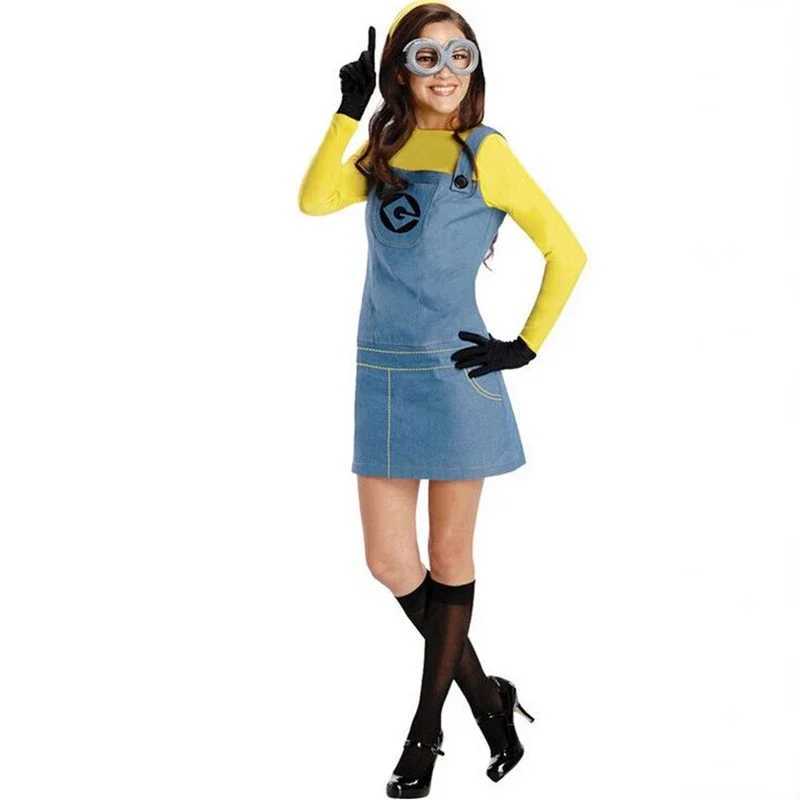 Anime Minions Full Family Cosplay Costume Boy Girl Dress Kids Adult Jumpsuits Masquerade Despicable Me Carnival Party Dress Up W250117