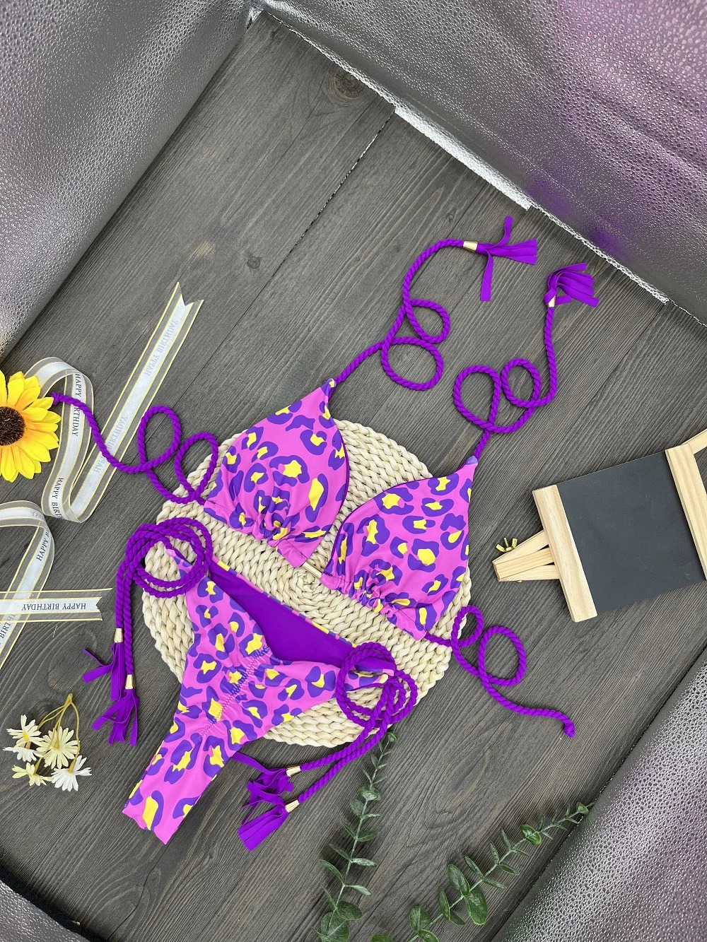 RUOTONGSEPT Sexy Leopard Print Bikini Set Swimsuit Womens Swimwear For Female Biquini Two Piece Beachwear Bathing Suit 250118