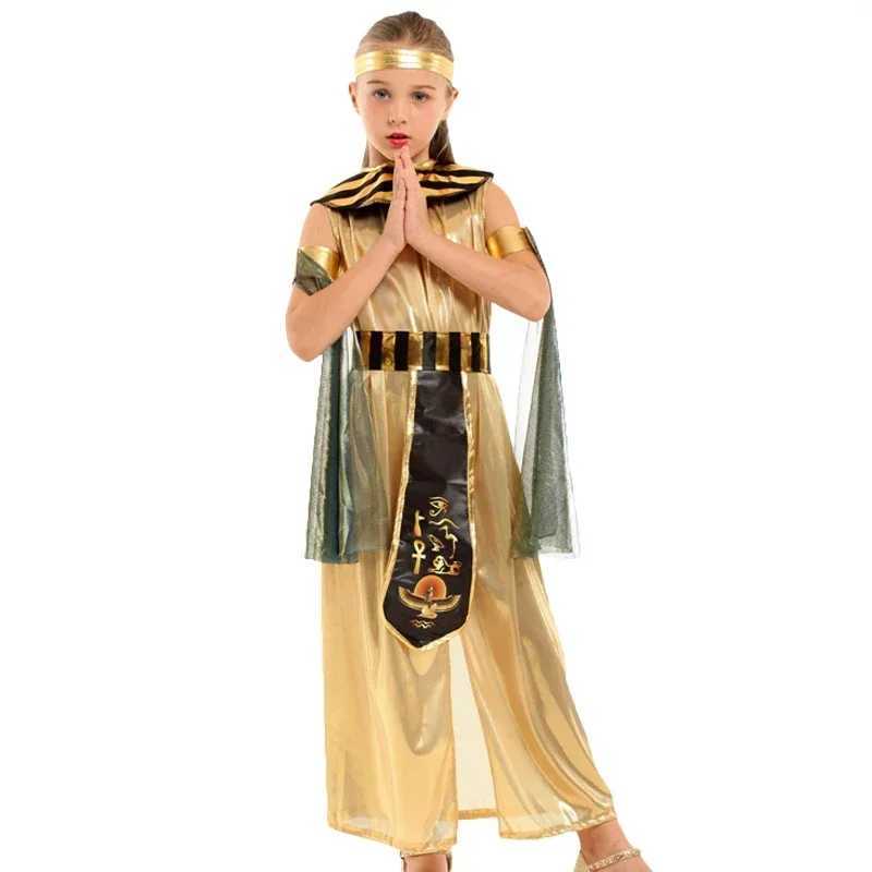 Children Ancient Egypt Egyptian Pharaoh Cleopatra Prince Princess Costume for Kids Cosplay Anime Cosplay W250117