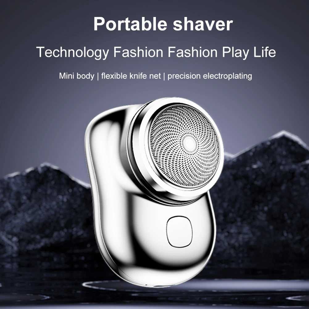 Mini Beard Clipper Washable Electric Razor USB Charging Beard Knife Cutter Portable for Boyfriend Gifts Personal Care AppliancesW250117