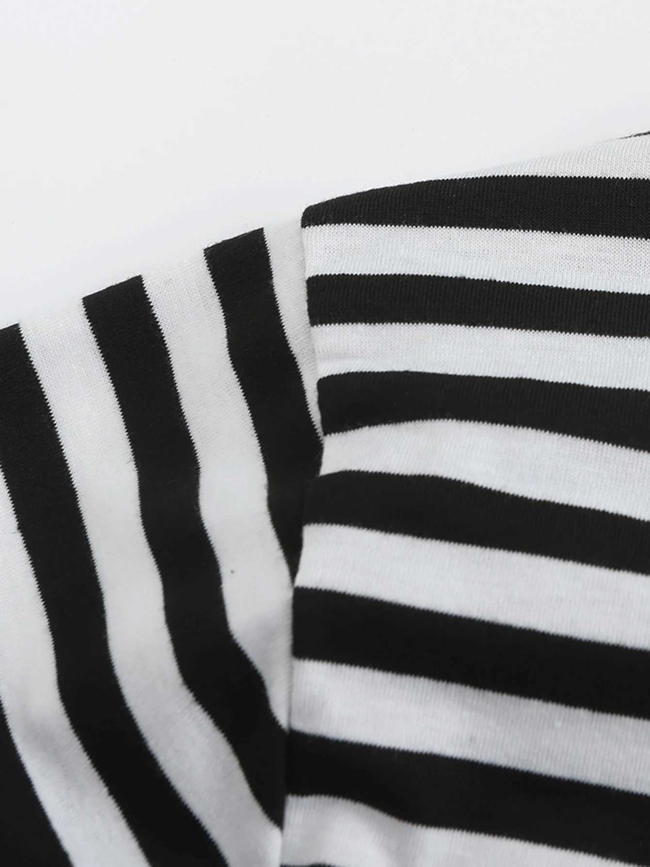Mens casual striped crew collar T-shirt - comfortable stretch easy care classic spring/autumn style W250117