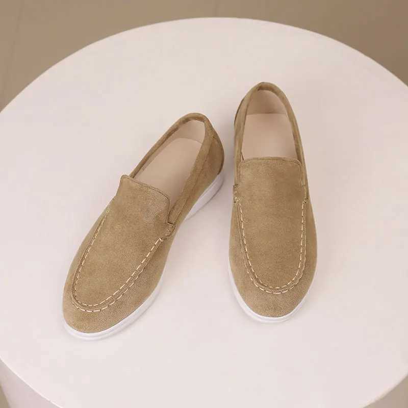 Loafers mens shoes large size flat bottom lazy shoesXJ250118