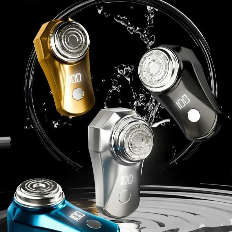 Mens Portable 3D Floating Electric Shaver TYPE-C Charging Waterproof Intelligent Digital ShaverW250117