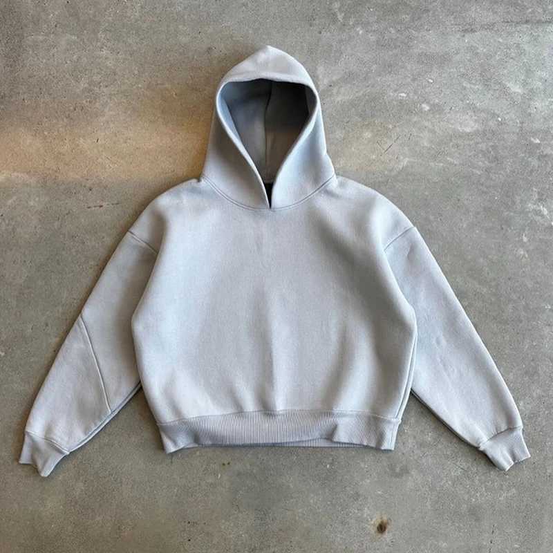 Y2K Gothic solid color mens hoodie retro casual oversized sportswear Harajuku hip-hop punk streetwear mens clothing ropa hombre W250117