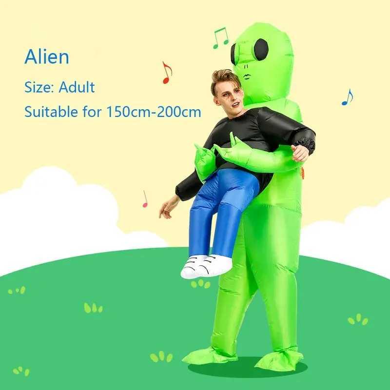 ET-Aliens Inflatable Costume Scary Monster Cosplay For Adult Kids Thanksgiving Christmas Party Festival Stage Children Clothing W250117