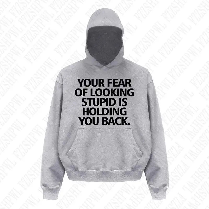 Hip Hop Y2K Hooded sweatshirt Harajuku Letter Print Punk Streetwear Hoodie Vintage Grunge Goth Oversized Pullover EMO 250109