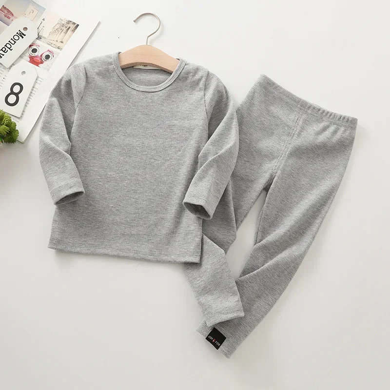 Baby Kids Pajamas Sets Cotton Boys Sleepwear Suit Autumn Girls Pajamas Long Sleeve Pijamas TopsPants 2pcs Children Clothing 250121