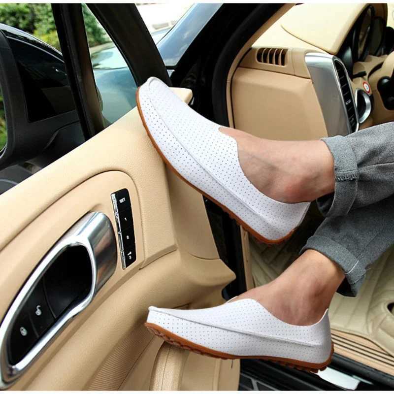 2023 Urban Fi Breathable Kayak Shoes N-slip Soft Mens Leather Shoes Driving Shoes Casual Leather Shoes Men Loafers ShoesXJ250118