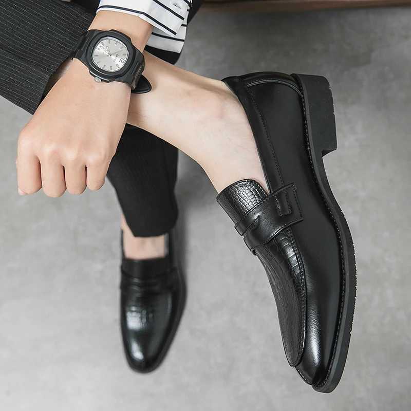 Men Shoes Casual Luxury Brand Formal Mens Loafers Italian Fi Slip Male Boat Shoes Plus Size 38-48 Driving ShoeXJ250118