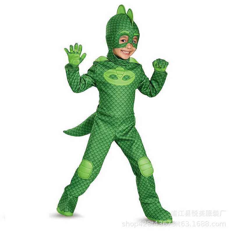 cosplay Blue Pajama Boys Girls Anime Hero Costume with Mask Cosplay Clothe Suit Halloween costume Birthday Party Gift W250117