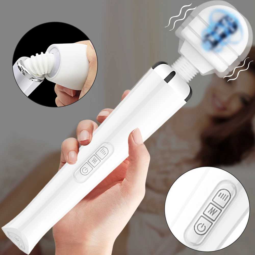 Huge Magic Wand Vibrators for Women USB Charge G Spot Massager Clitoris Stimulator Big AV Stick for Female Adult 18 Sex Toys W250117