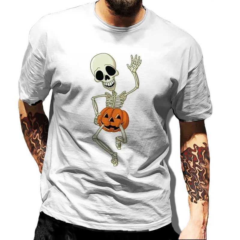 Retro Clown Graphic Mens T-shirts Harajuku Tees Hip Hop T-shirt Halloween Black Streetwear Mens Short Sleeve Loose Top W250607