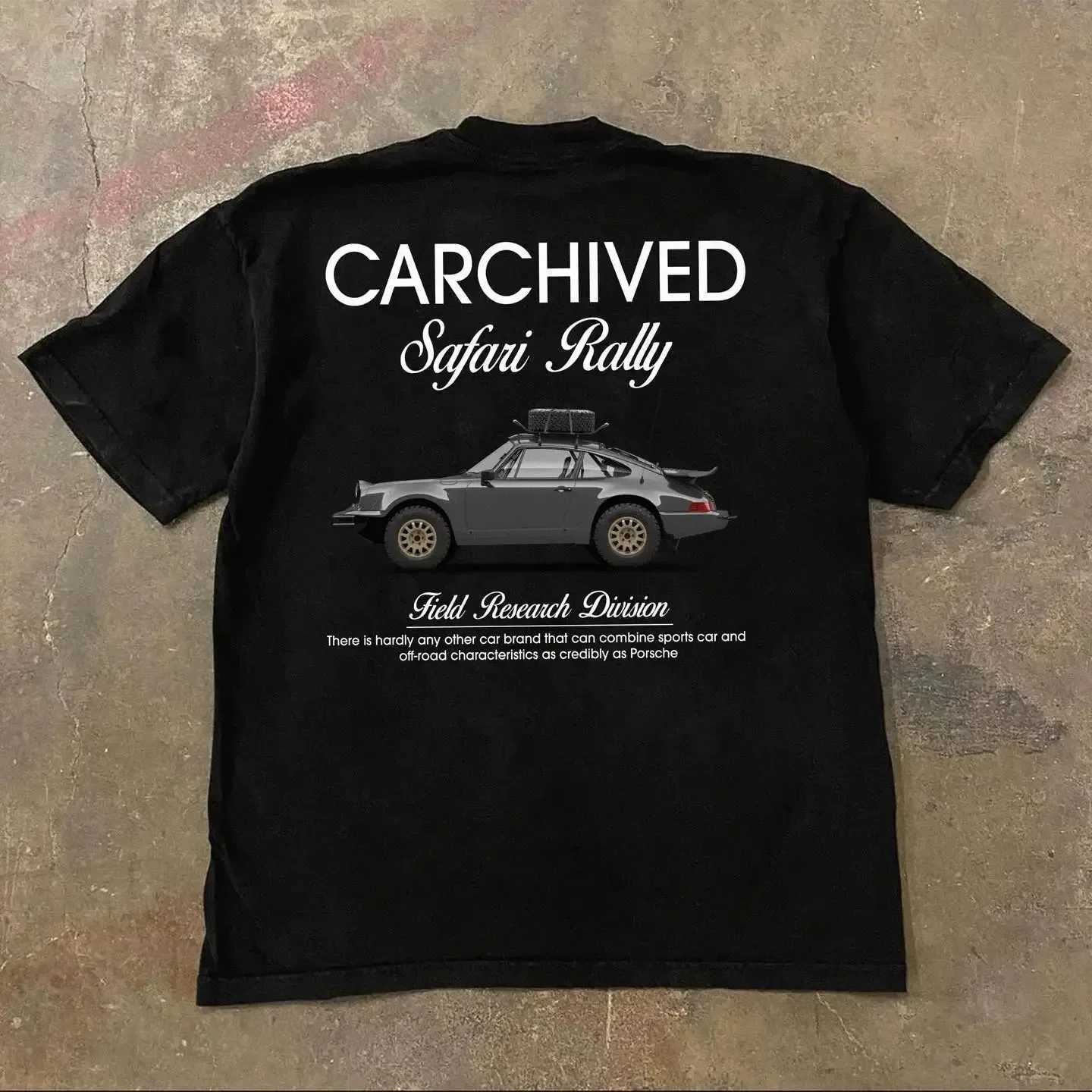 Streetwear T-shirt for Men and Women Harajuku Vintage Fashion Oversized Tee Hip Hop car Letter Y2K Loose Slim Cotton Tops unisex W250117