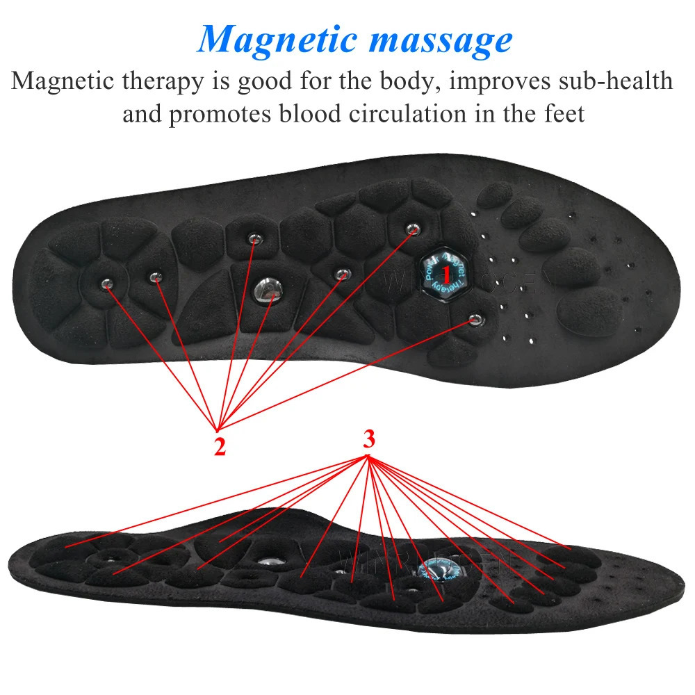 Premium Orthopedic Magnetic Therapy Insoles Slimming Weight Loss Arch Support Shoes Pads for Men Women Massage Foot Care Sole 250120