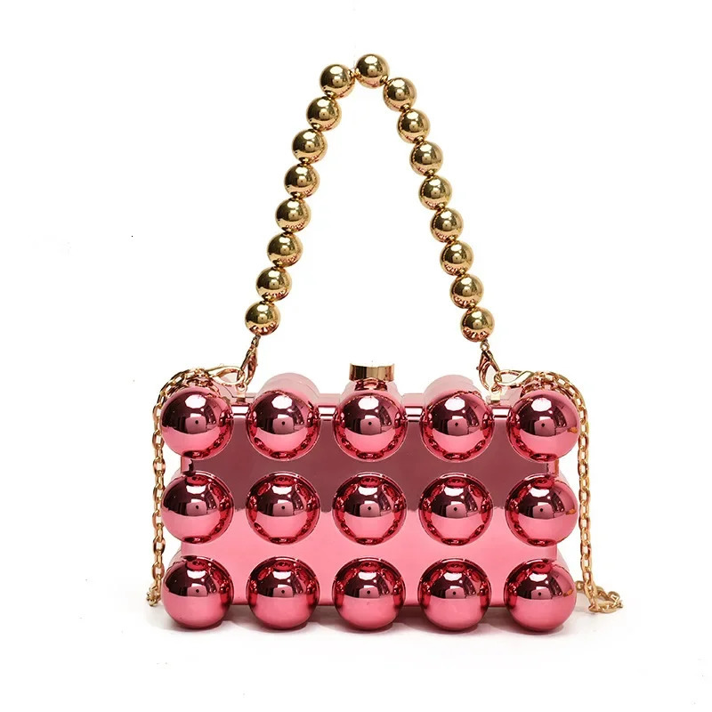 Mini Gold Chain Crossbody Bags for Women Y2K Korean Fashion Lady Evening Party Shoulder Bag Handbags and Purses 250113