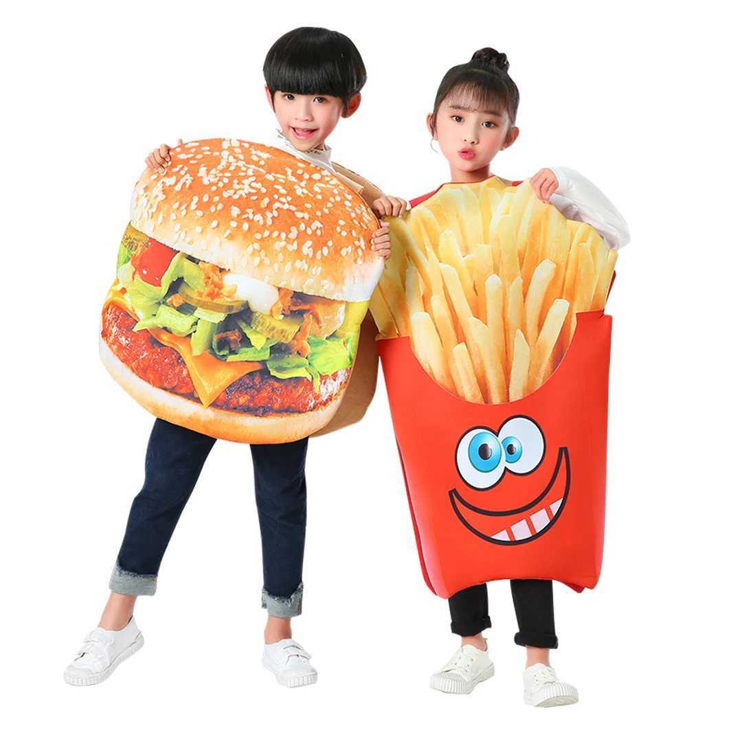Halloween Costume Children Hamburg Costume French Fries Costume (Single piece) W250117