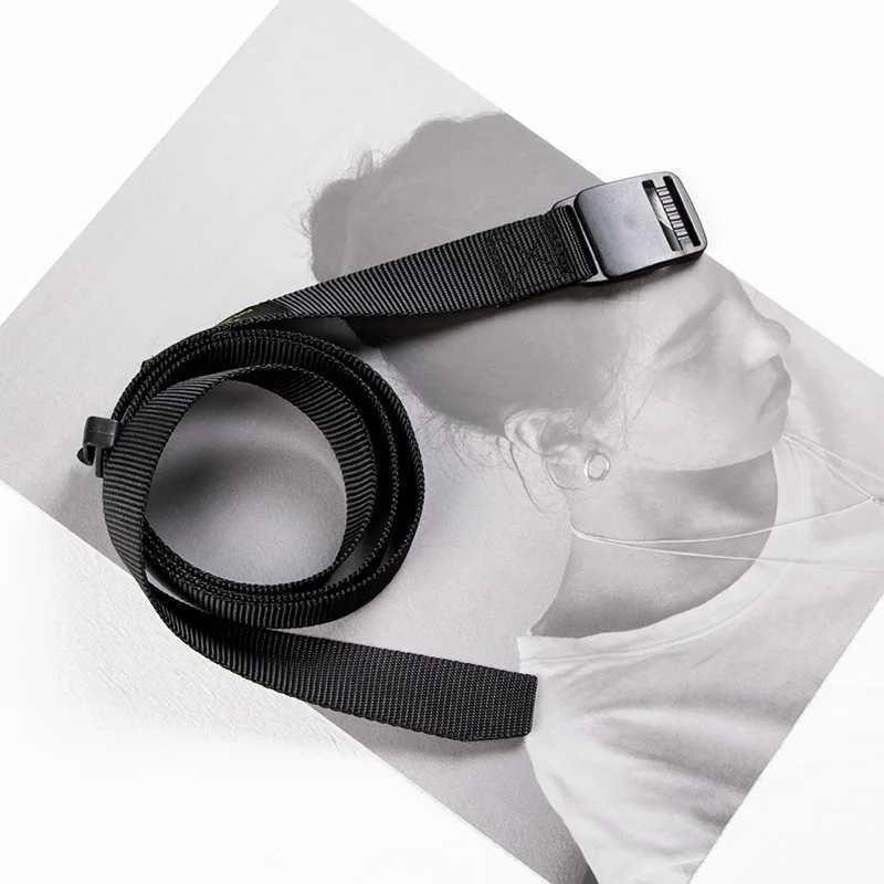Canvas Narrow Waistband Unisex Trend Hip Hop Punk Y2k Jeans Coat Girdle Fashion Casual Outdoor Sports Tactical Nylon Youth Belt W250120
