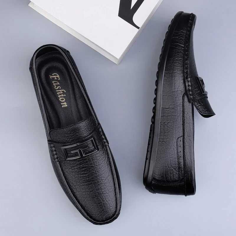 2023 Genuine Leather Mens Loafers Shoes Designer Men Casual Handmade Formal Slip Male Boat Shoes Zapatillas HombreXJ250118