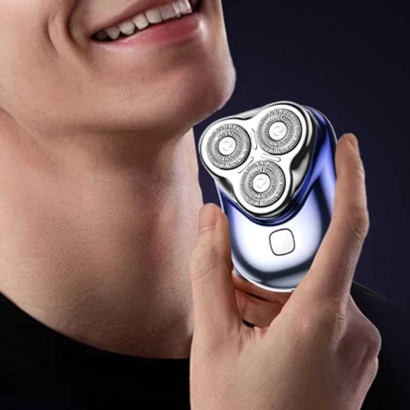 Multifuntional Small Electric Shaver with Floating Head Designs Rechargeable Beard Trimmer for Various Skin TypesW250117