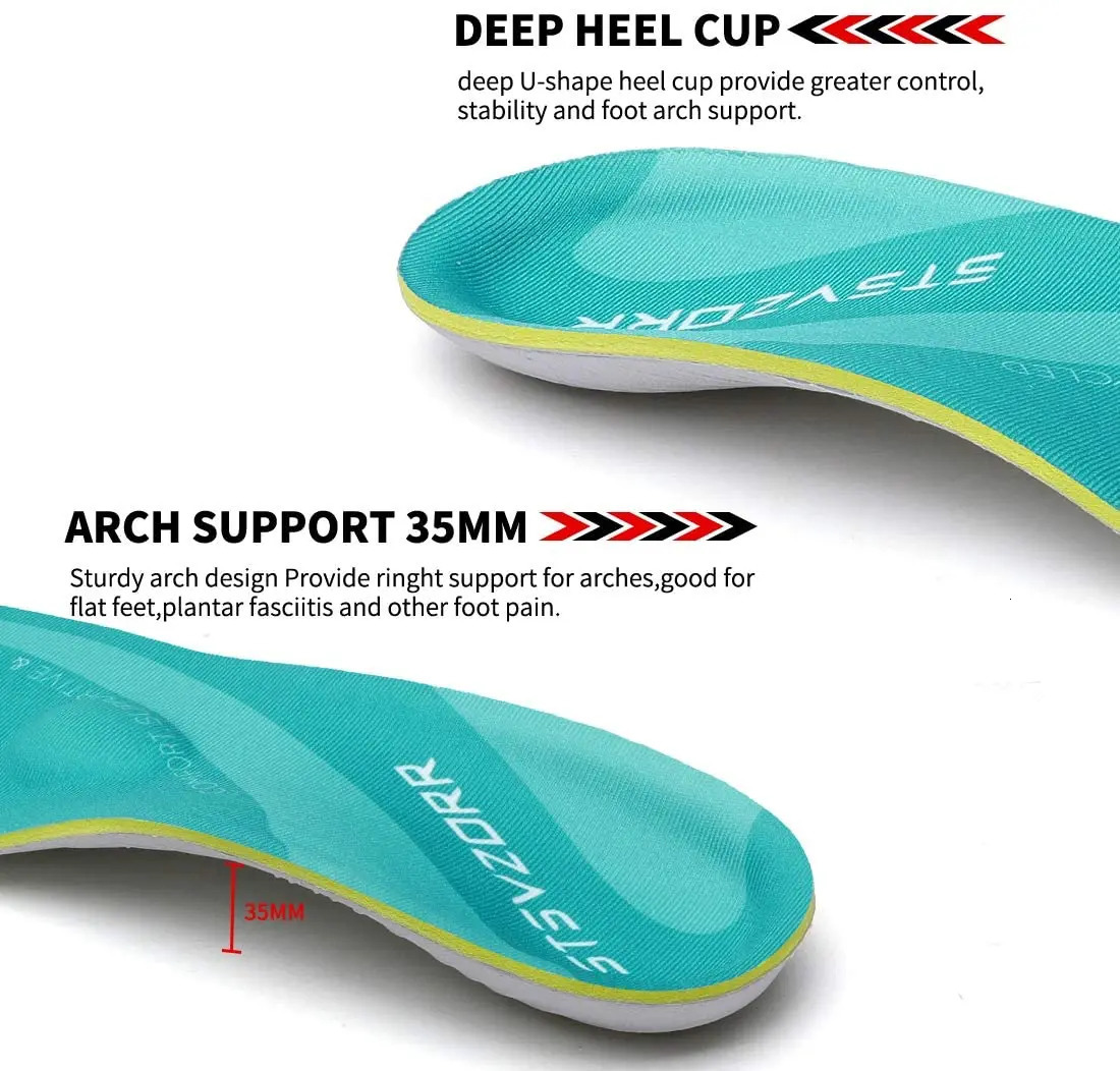 Plantar Fasciitis Insoles Arch Support Comfortable Orthopedic Shoes Relieve Foot Pain Flat Feet Standing Walking Running 250114