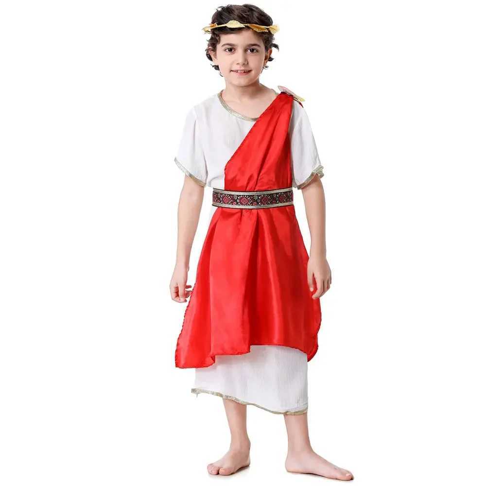 Halloween Children Ancient Greek Goddess Mythology God Zeus Costume Girl Boy Roman Greek Toga Costume Role Playing Roman Costume W250117