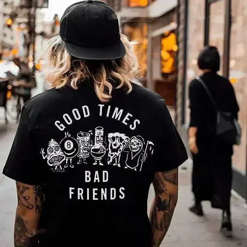 Gothic Harajuku bicycle skull graphic T-shirt mens fashion trend short sleeved top dark punk skull retro T-shirt mens oversized T-shirt W250117