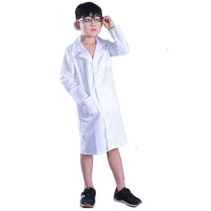Children cosplay science white lab clothes experimental protection special class uniform cosplay doctor costume for children W250117