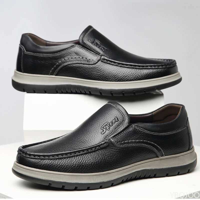 Mens High Quality Genuine Leather Loafers Handmade Men Shoes Walking Men Flats Casual Male Work Shoes Homme ZapatosXJ250118