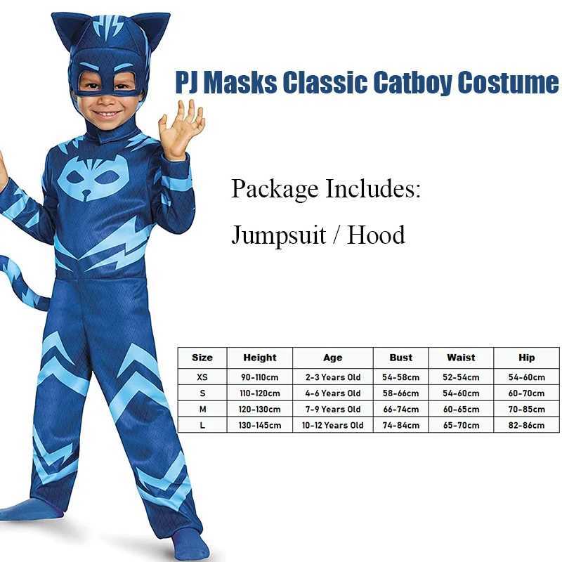 Unisex Girls Super Owl Hero Suit Fancy Dress Cosplay Cat Boys Gecko Animal Halloween Costume Jumpsuit Pajama for Boys Girls W250117