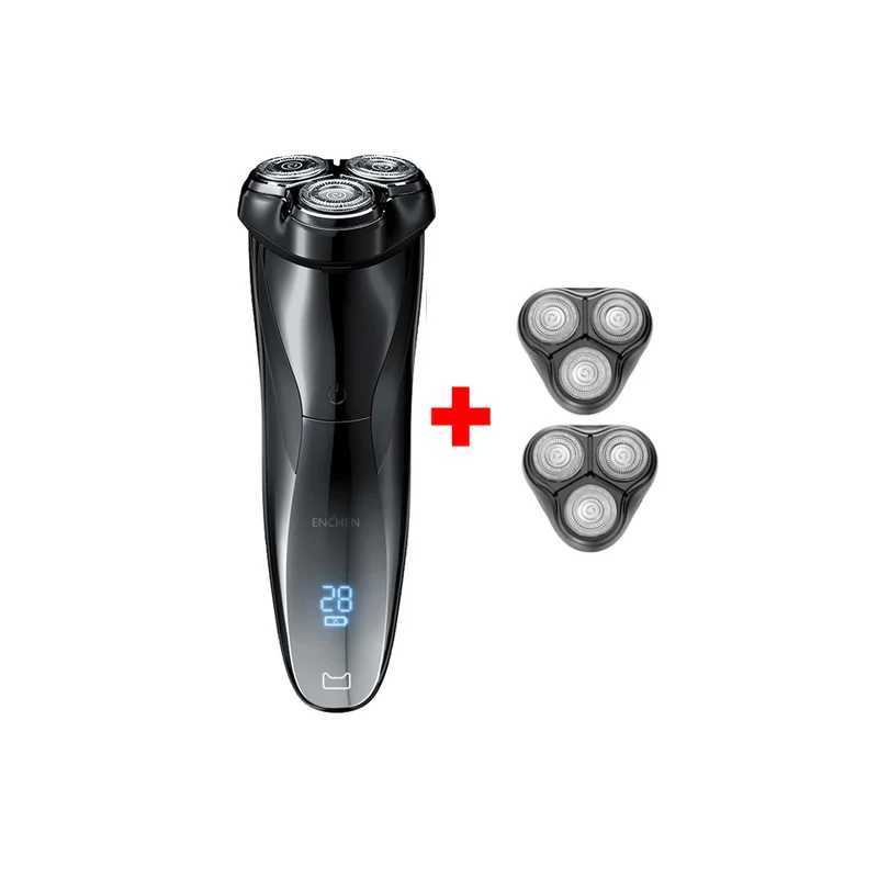 Youpin ENCHEN Blackstone 3 Electric Shaver for Men IPX7 Waterproof Wet Dry Dual purpose LCD Display Screen Facial Beard ShaverW250117
